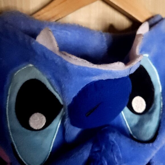 Disney Lilo & Stitch Blue Adult One Piece Pajamas Medium - Picture 4 of 8